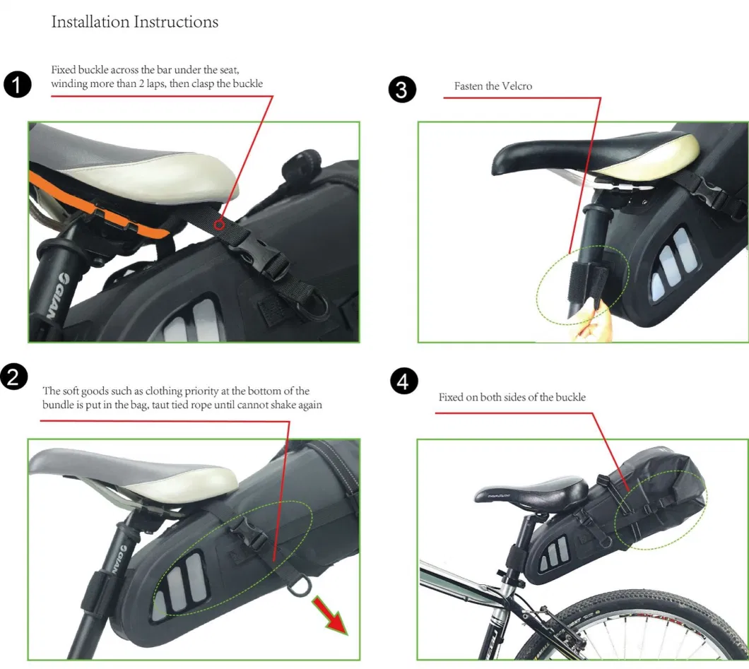 New Product Waterproof Bag Bicycle Tail Bag Bicycle Waterproof Saddle Bag